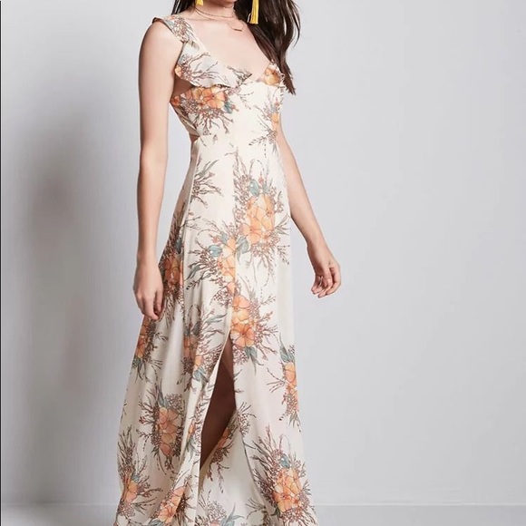 self tie maxi dress